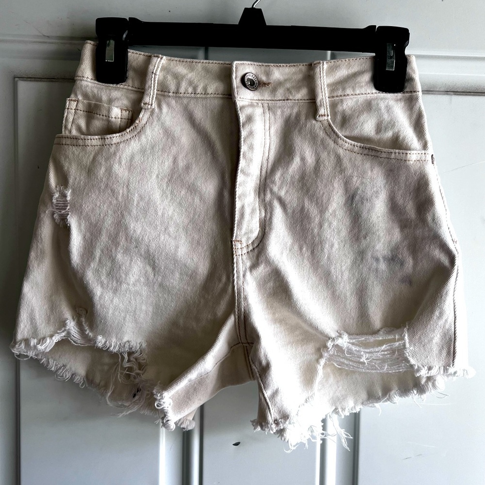 Rewash Off White Denim Shorts size 3